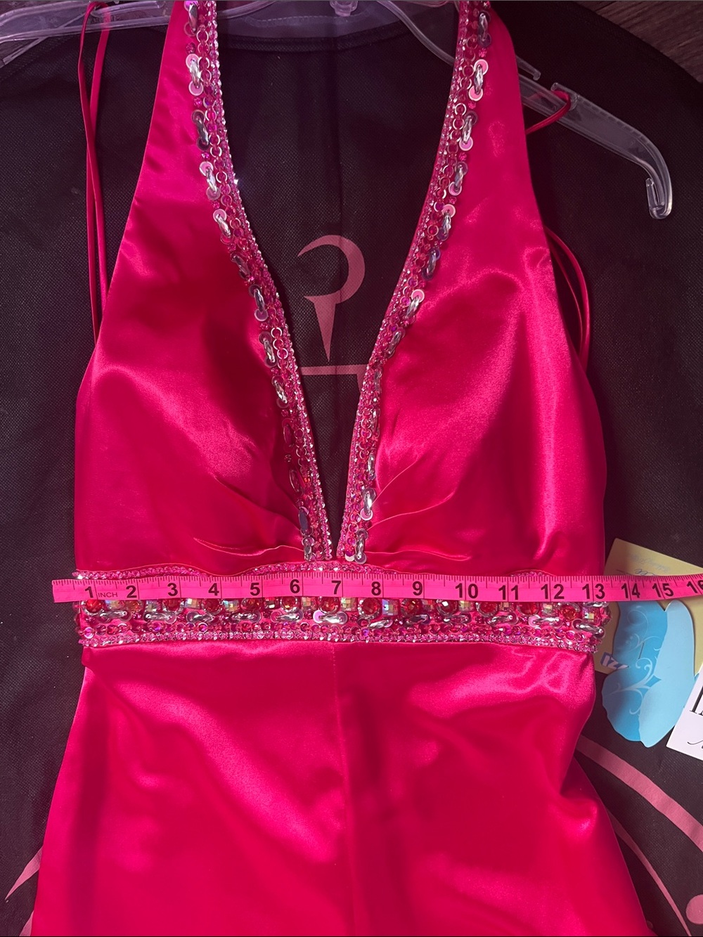 MORI LEE PAPARAZZI JUMPSUIT HIDDEN PANTS THAT LOOK LIKE A GOWN - Picture 8 of 16